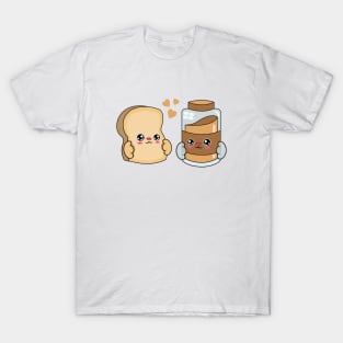 All i need is bread and peanut butter, Kawaii bread and peanut butter. T-Shirt